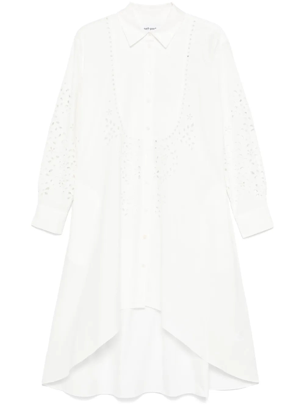 Cotton Embroidered Shirt Dress