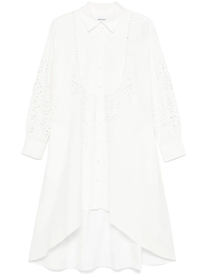 Cotton Embroidered Shirt Dress