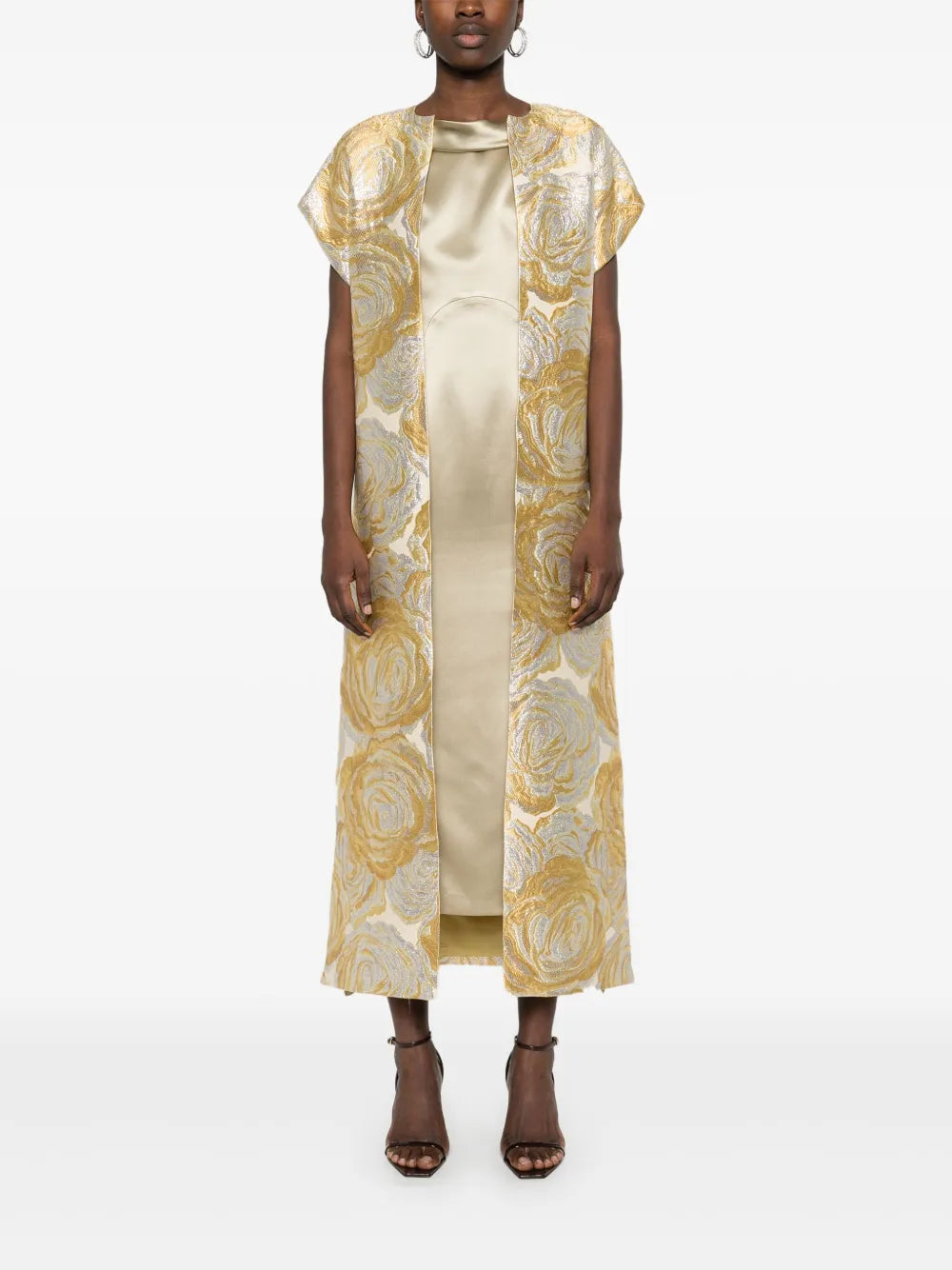 Floral-Pattern Cape