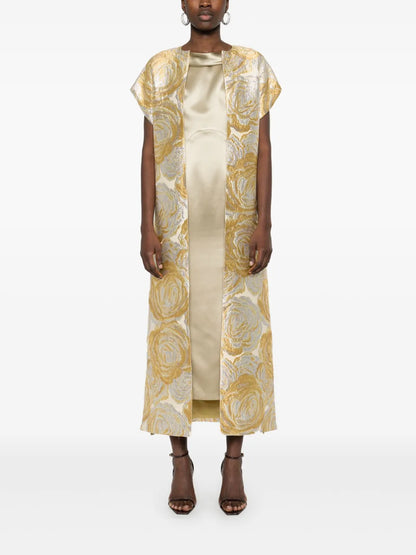 Floral-Pattern Cape