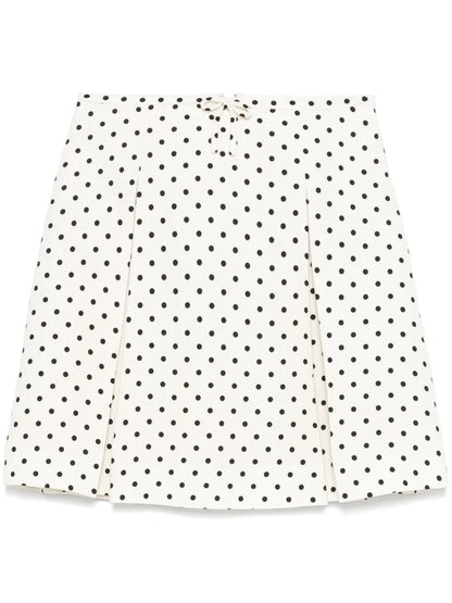Polka Dot-Print Mini Skirt