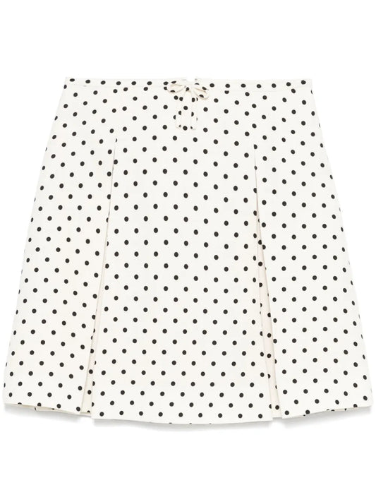 Polka Dot-Print Mini Skirt