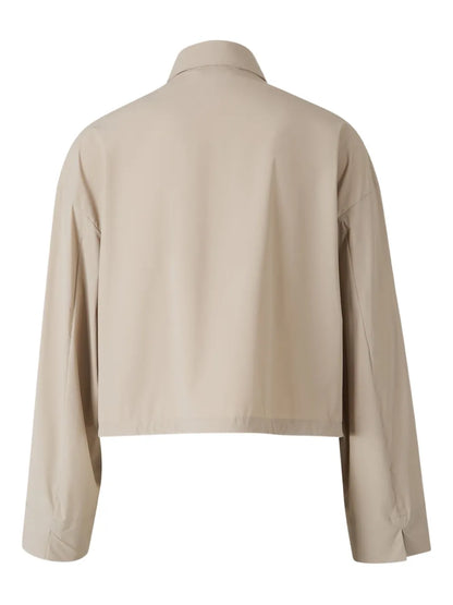 Cropped Button-Up Shirt