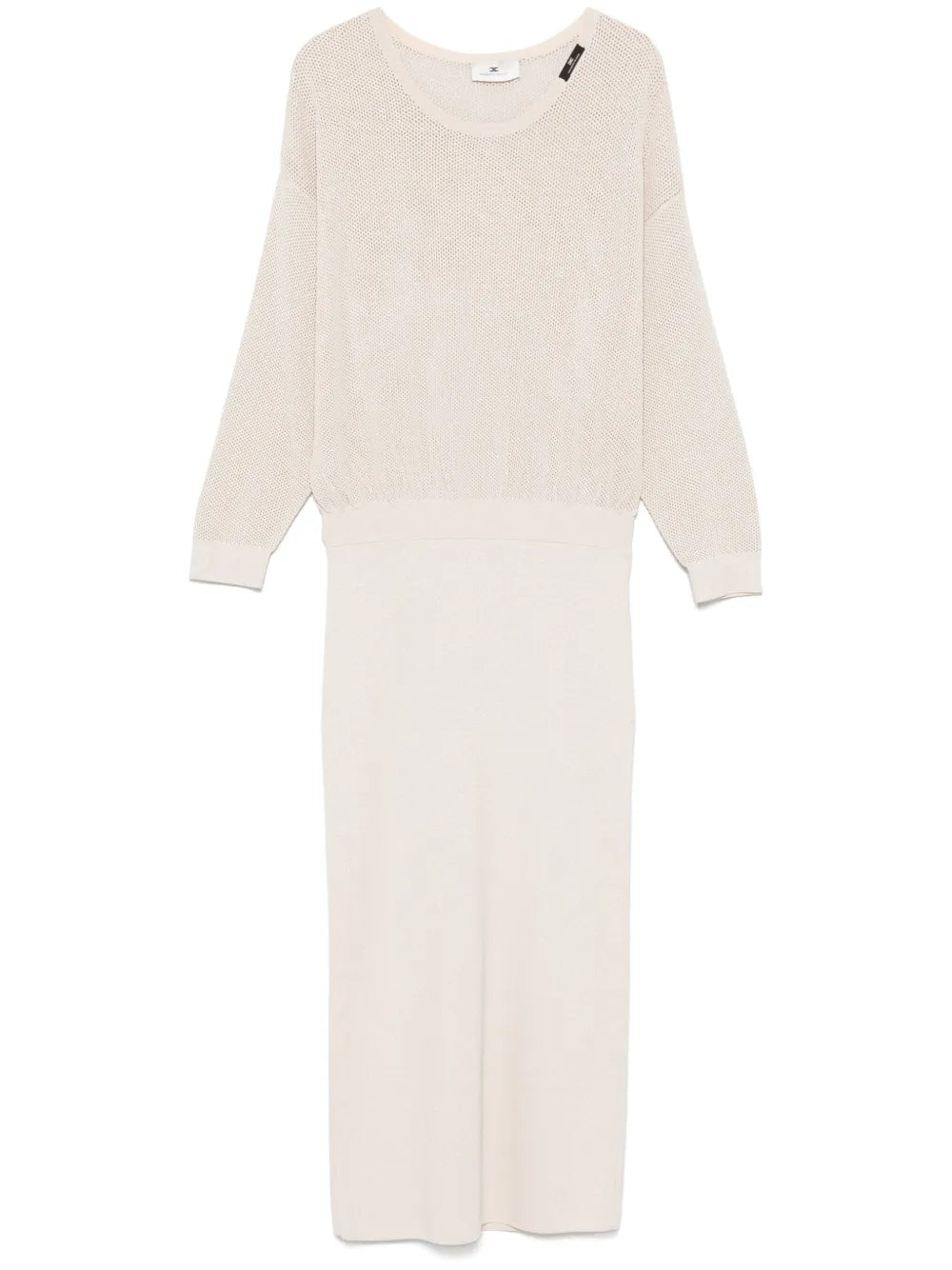Lurex-Detail Midi Dress