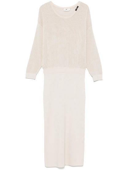 Lurex-Detail Midi Dress