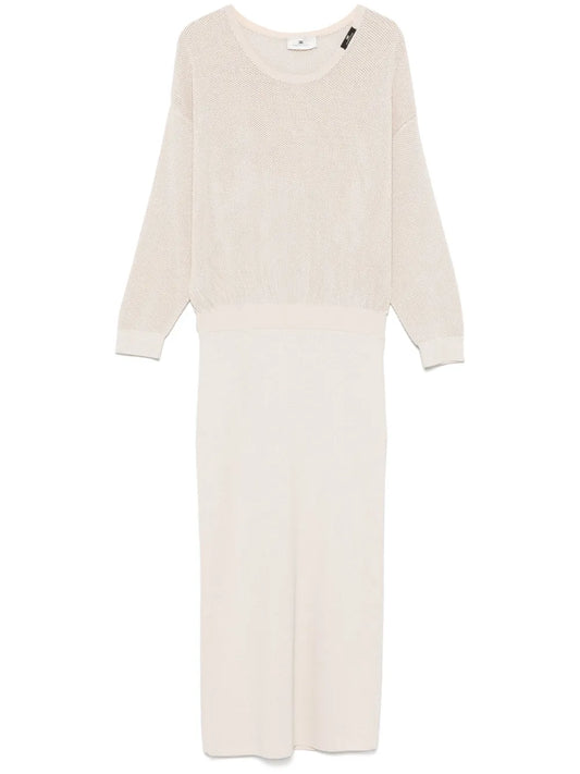 Lurex-Detail Midi Dress
