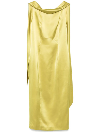 Sash-Detail Midi Dress