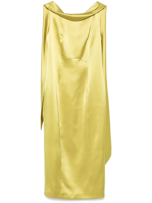Sash-Detail Midi Dress