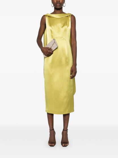 Sash-Detail Midi Dress