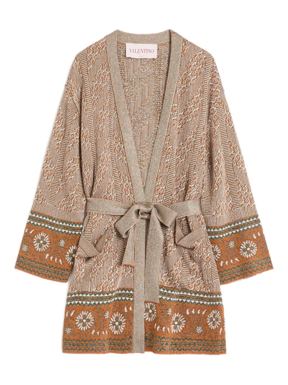 Lurex Jacquard Cardigan