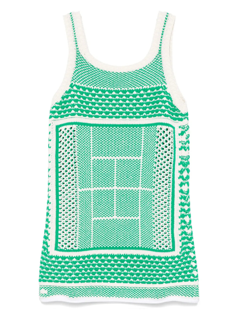 Crochet-Knit Mini Dress