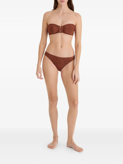Flamboyant Ruched Bandeau Bikini Top