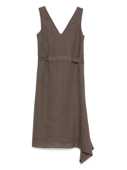Bead-Detail Midi Dress