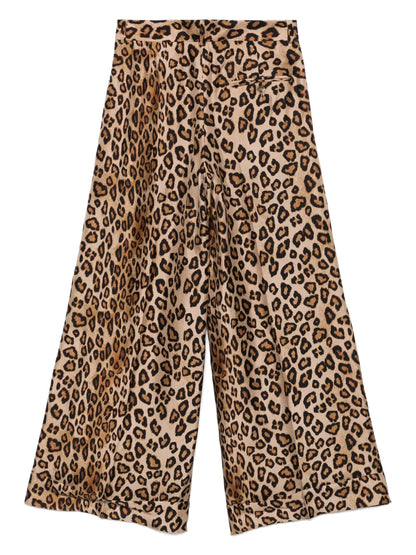 Leopard-Print Trousers