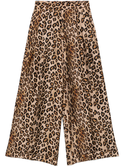Leopard-Print Trousers