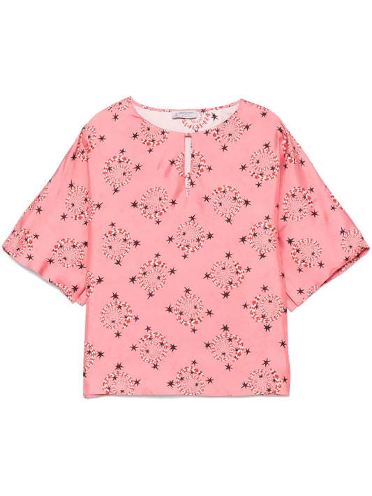 Swirl-Print Top