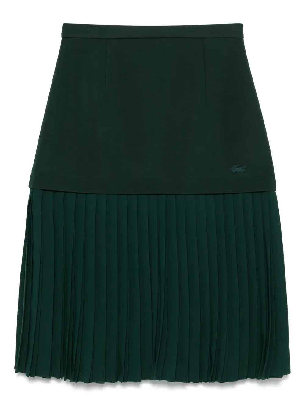 Pleated Satin Skirt