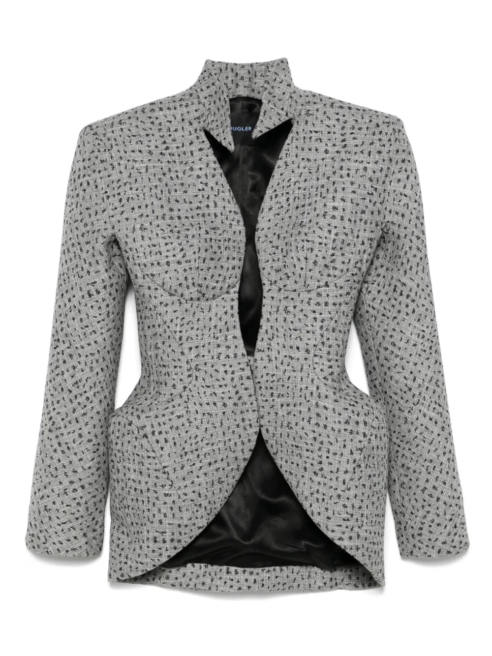 Dotted Spiky-Neckline Jacket