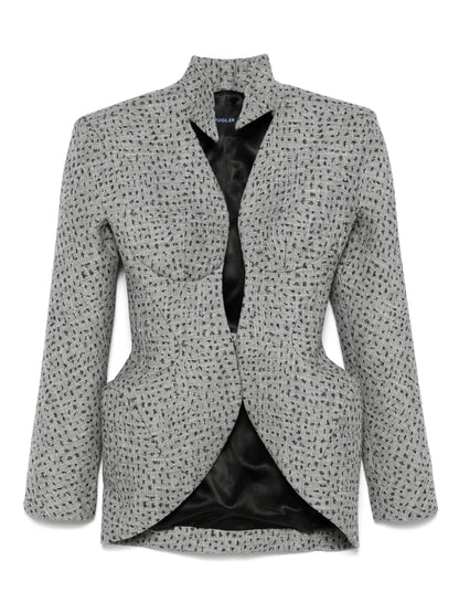 Dotted Spiky-Neckline Jacket