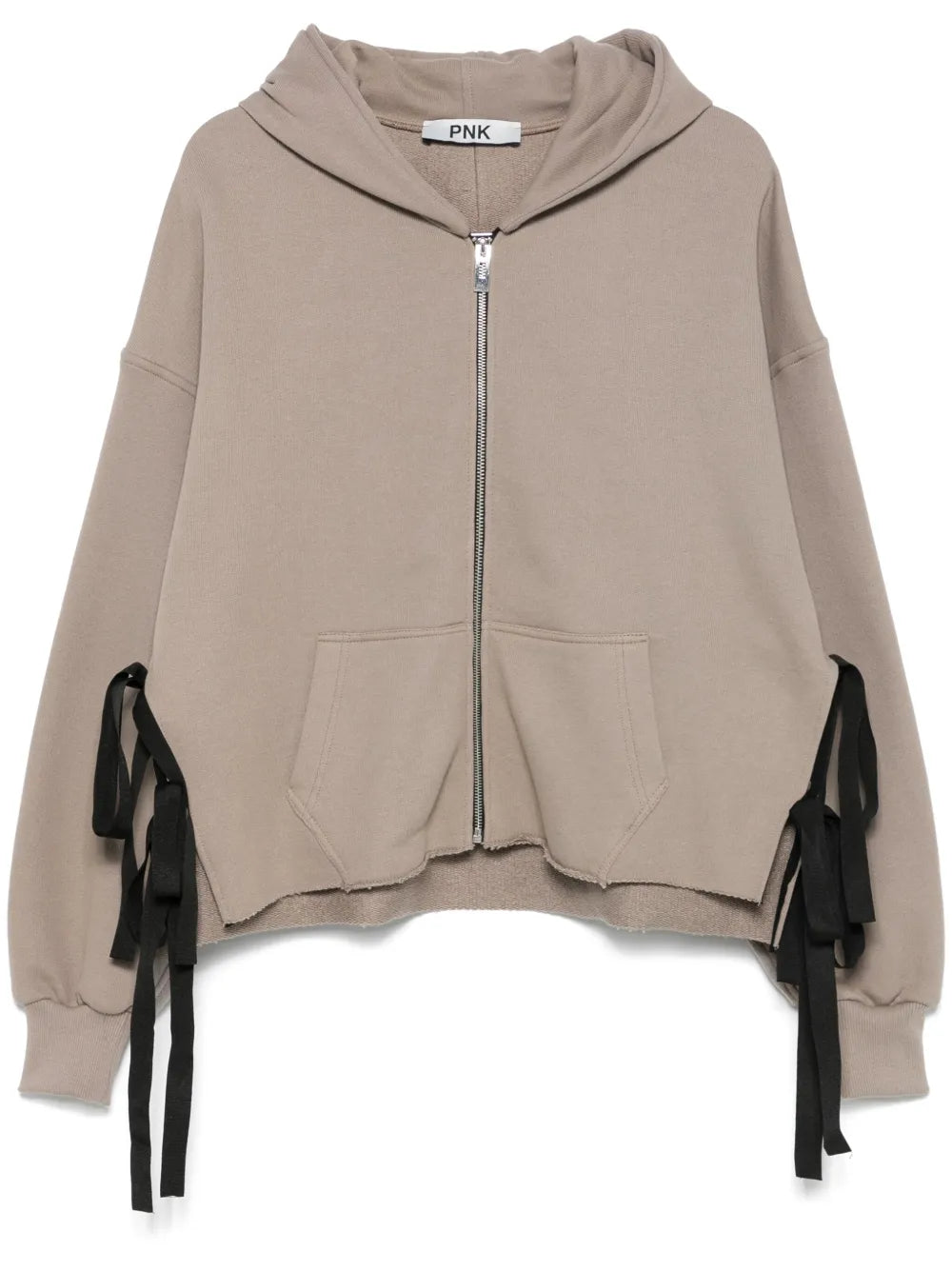 Cut-Out Cotton Hoodie