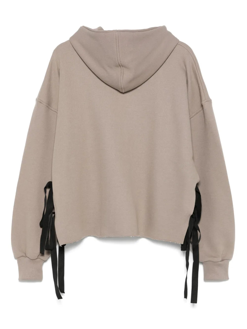 Cut-Out Cotton Hoodie