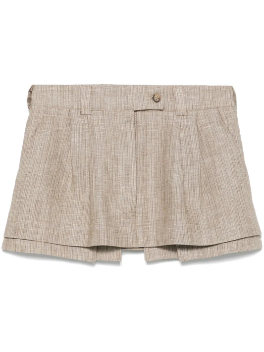 Lurex-Detail Mini Skirt