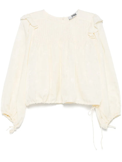 Drawstring-Waist Blouse