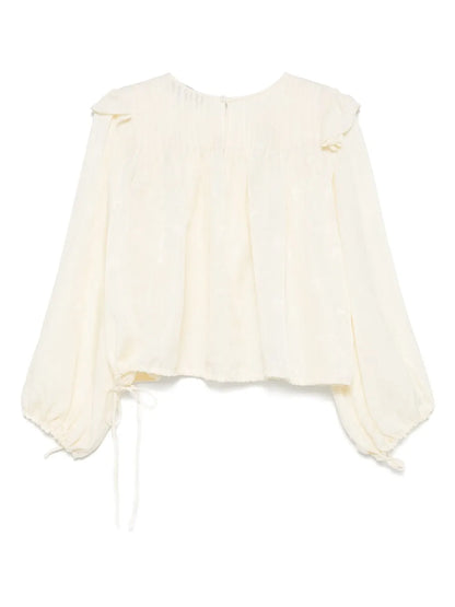 Drawstring-Waist Blouse