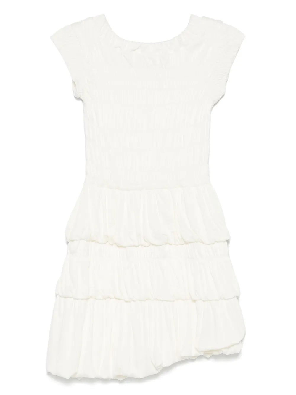Shirred-Panel Mini Dress