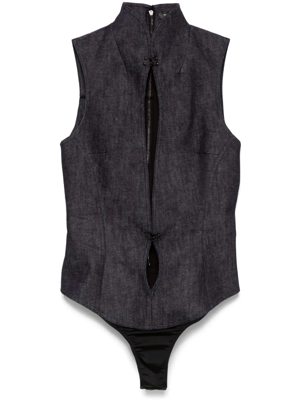 Cut-Out Denim Playsuit