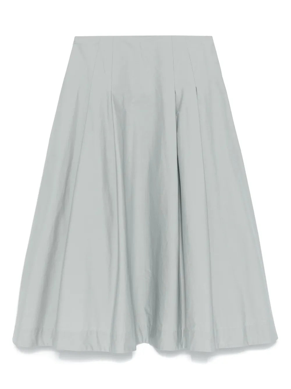 Pleat-Detail Midi Skirt