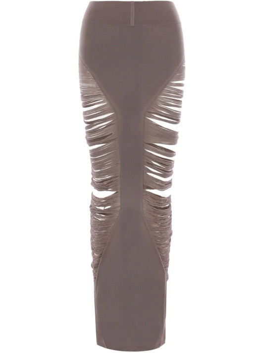Pillar Fringed Midi Skirt