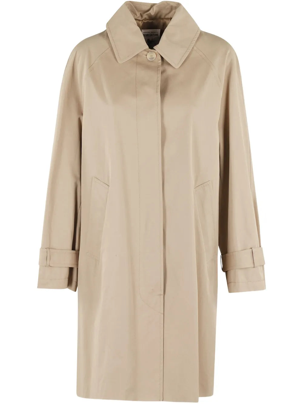 Straight-Hem Trenchcoat