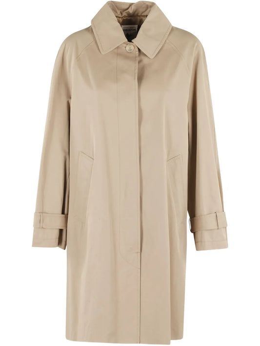 Straight-Hem Trenchcoat