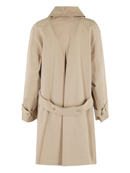 Straight-Hem Trenchcoat