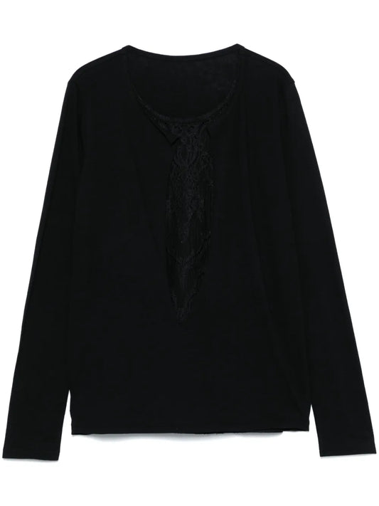 Lace-Detail T-Shirt