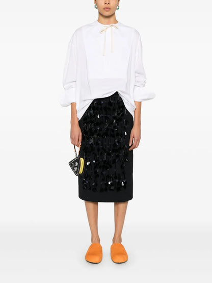 Drawstring-Neck Top