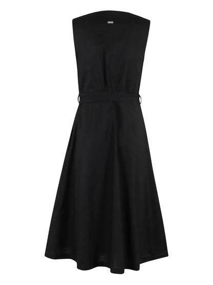 Sleeveless Shirt Dress