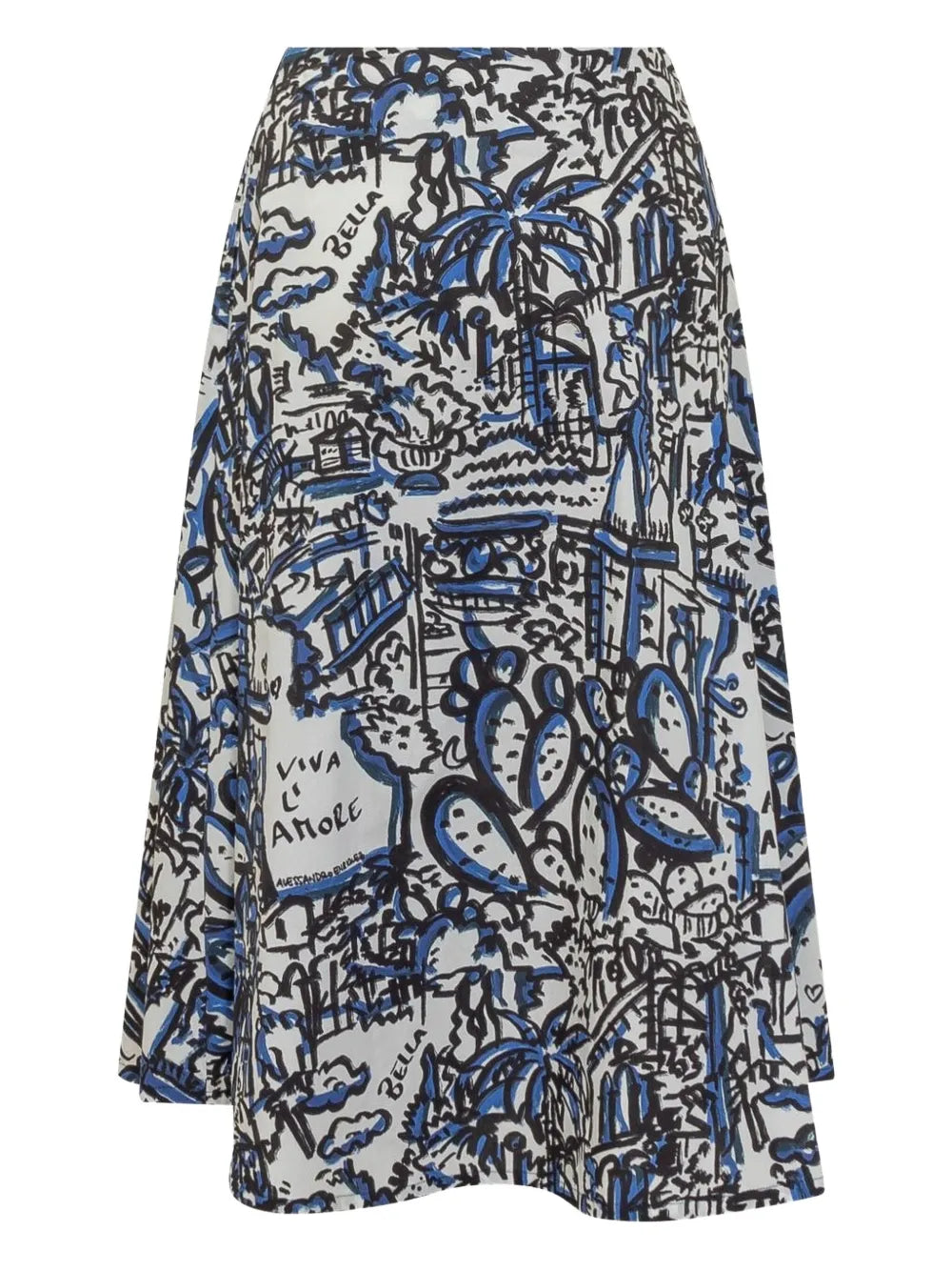 Cotton Midi Skirt