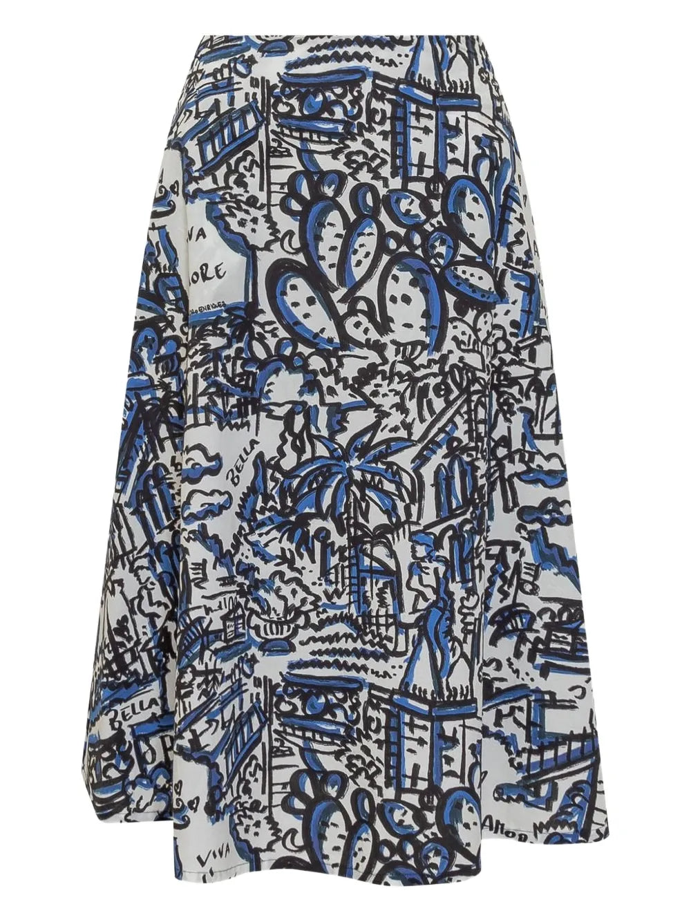 Cotton Midi Skirt