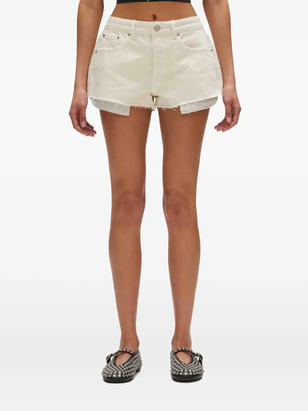 Rhinestone Denim Shorts