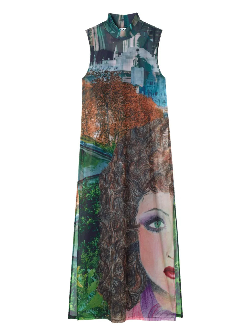 Veronique-Print Midi Dress