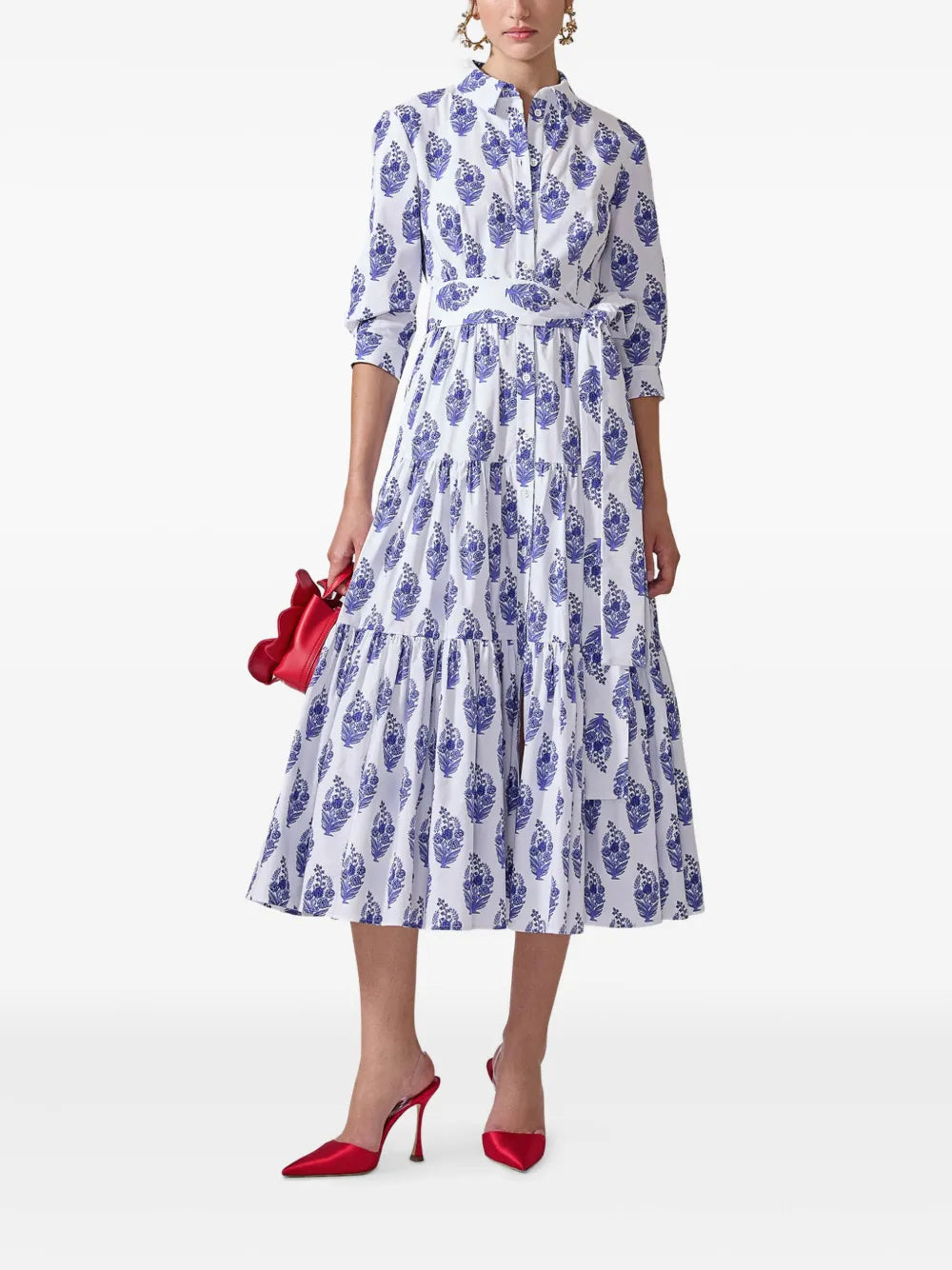Floral-Print Shirt Dress