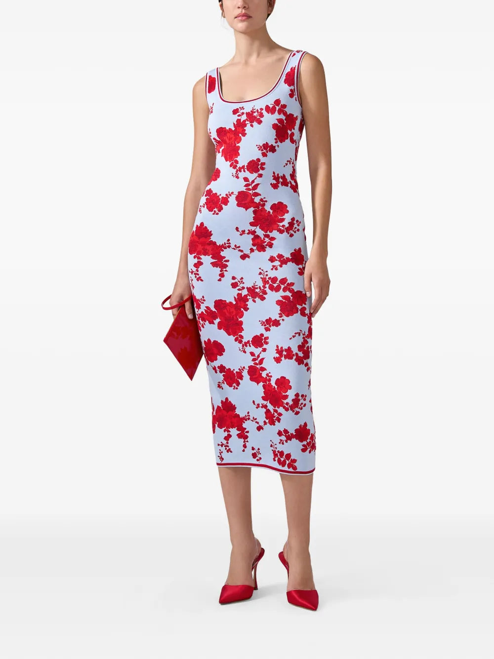 Floral Jacquard Dress