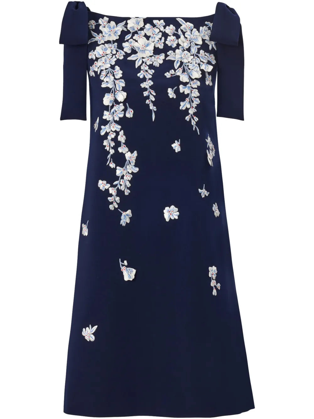 Floral Embroidered Shift Dress