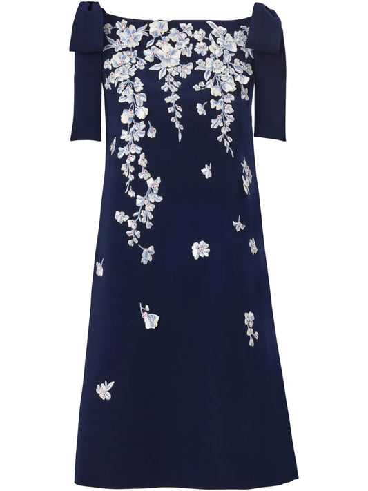 Floral Embroidered Shift Dress