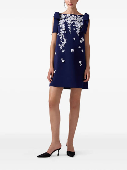 Floral Embroidered Shift Dress