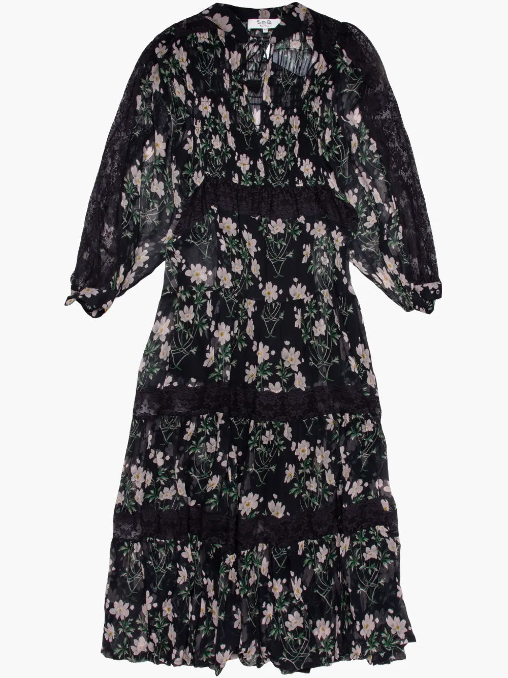 Tiered Midi Dress