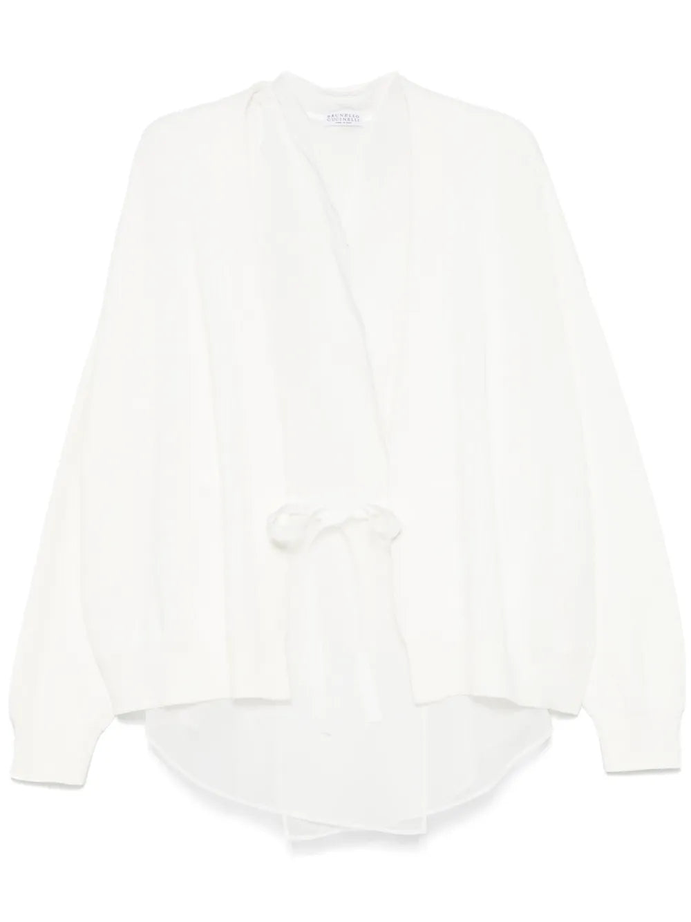 Monili-Detail Layered Cardigan