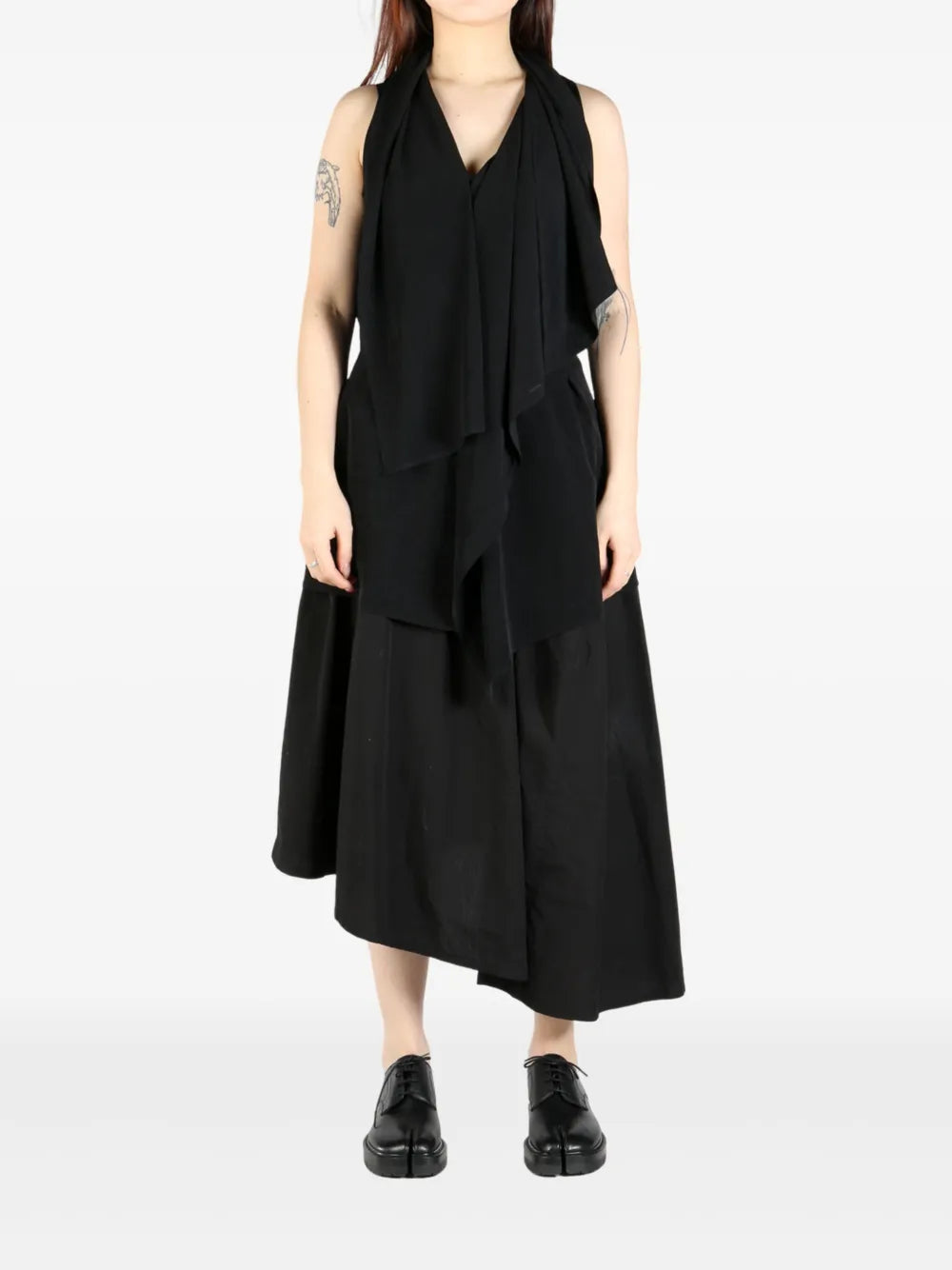 Draped Long Vest